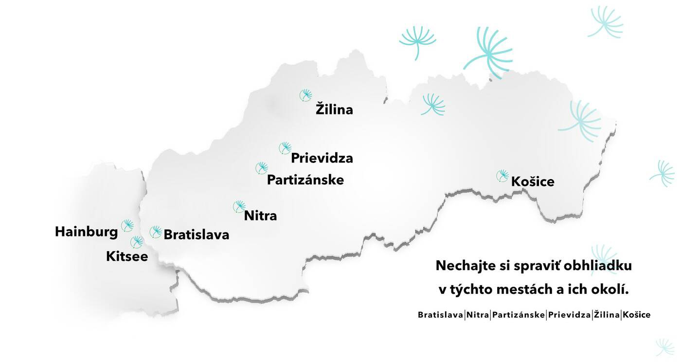 Mapa pôsobenia Dobráklíma